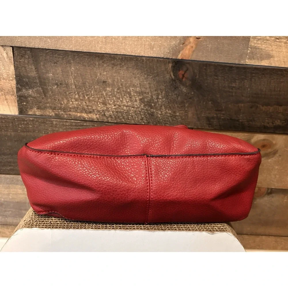 Montana West Select Vegan PU Leather Purse Bag Red w/ Gold Hardware Lightly Used